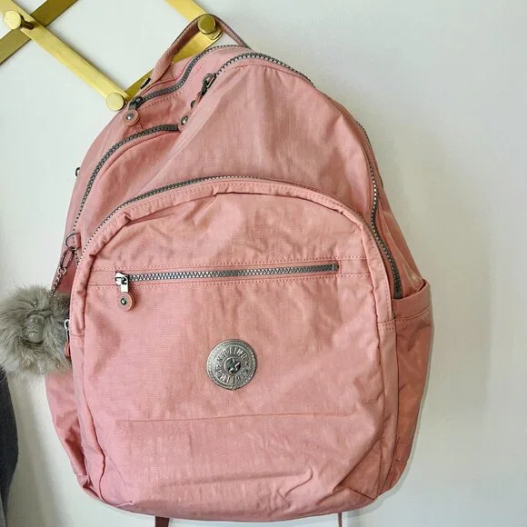 Kipling Seoul Large 15" Laptop Backpack in Bridal Rose, NWOT - Picture 3 of 11